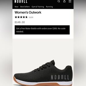NOBULL Black and White Athletic Shoes